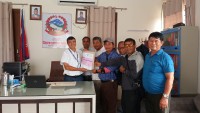 नवलपरासी ख्रीष्टियन मण्डली परिषद्को १ लाख १० हजार ४९ रुपैयाँ विपद् राहत कोषमा