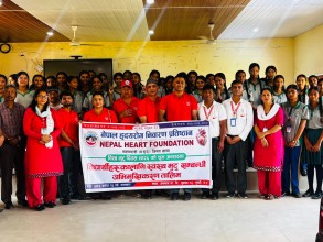 विद्यार्थीलाई स्वस्थ मुटुबारे अभिमुखीकरण